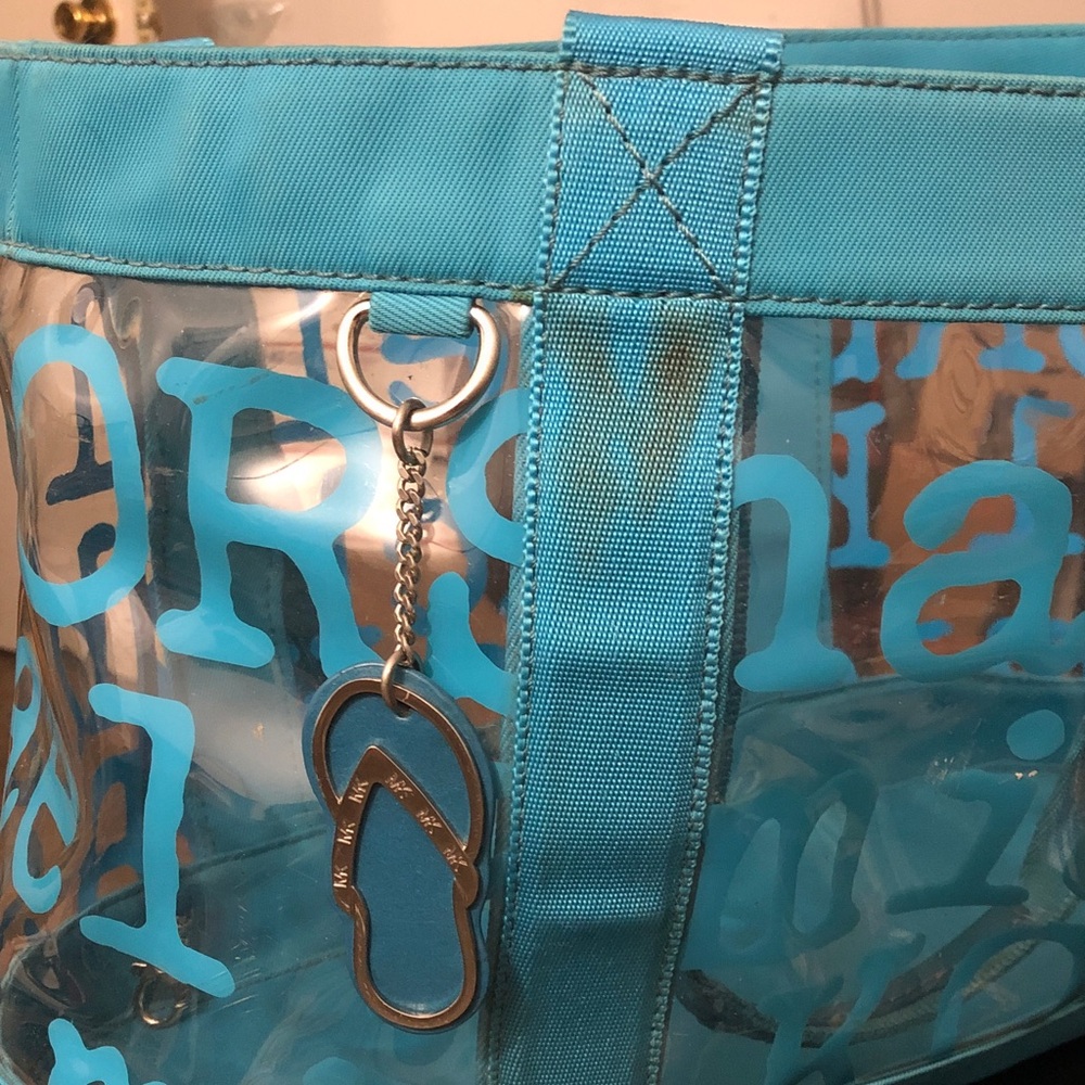 Michael Kors Aqua Transparent Tote - Picture 2 of 6